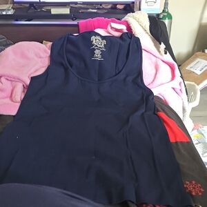 Sugarlips Navy Tank Top